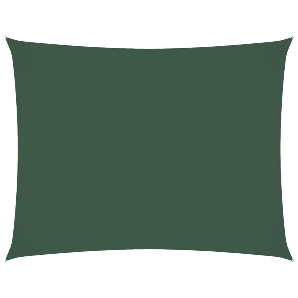 Vidaxl Sun Shade Rectangular 5x6 M Tessuto Oxford Verde scuro