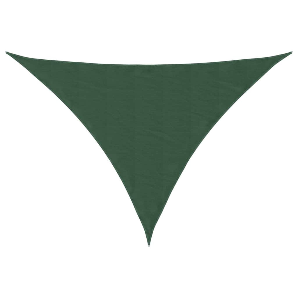 Vidaxl zonnescherm driehoekig 5x5x6 m oxford stof donkergroen