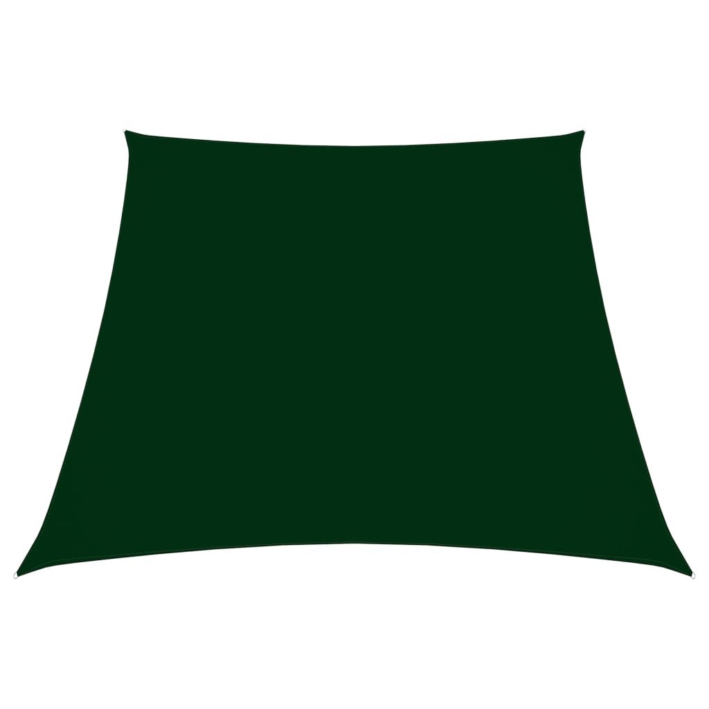 Vidaxl Zonnezeil Trapezium 3 5x4 M Oxford fabric dark green