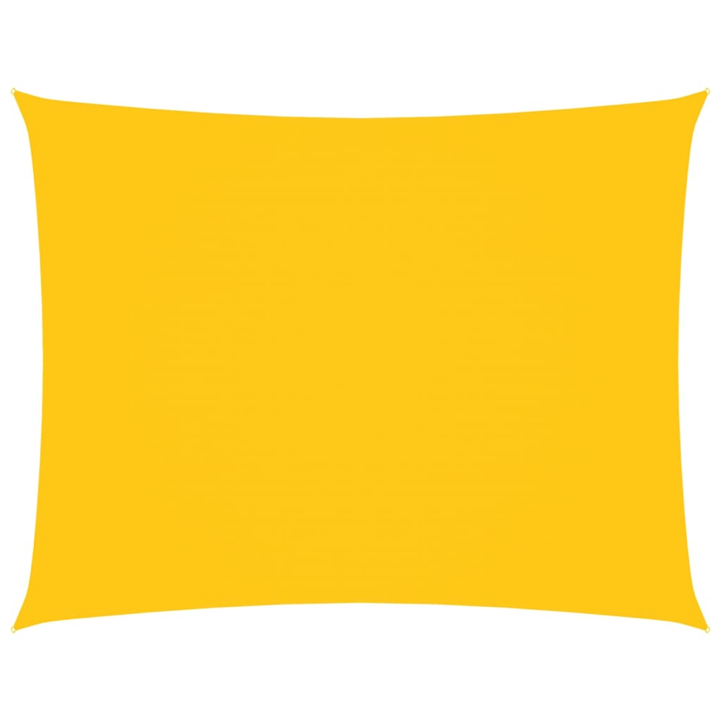 Vidaxl zonnescherm rechthoekig 3,5x4,5 m oxford stof geel