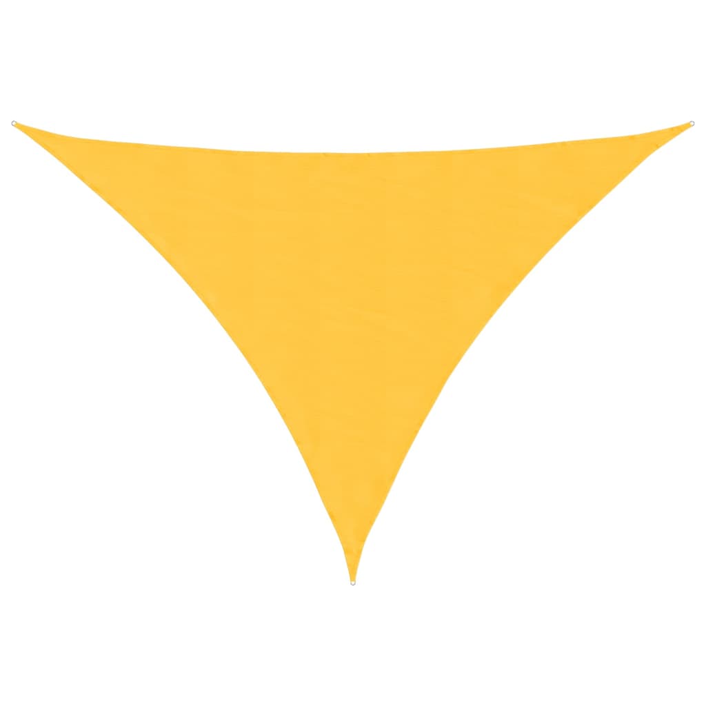 Vidaxl schaduwdoek driehoekig 3x4x4 m oxford stof geel