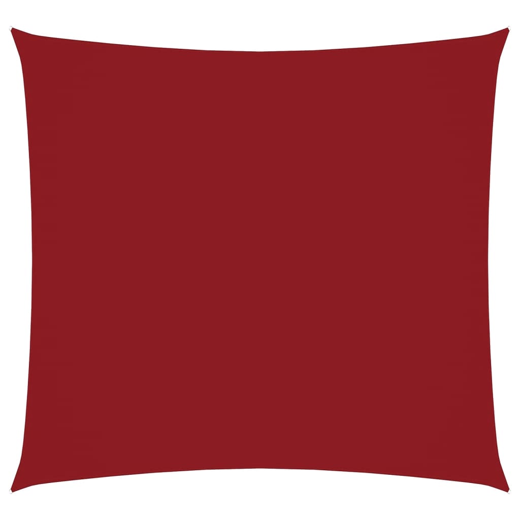Vidaxl zonnescherm vierkant 2x2 m oxford stof rood