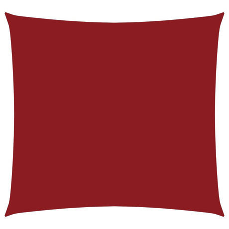 Vidaxl zonnescherm vierkant 5x5 m oxford stof rood