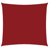 Vidaxl zonnescherm vierkant 7x7 m oxford stof rood
