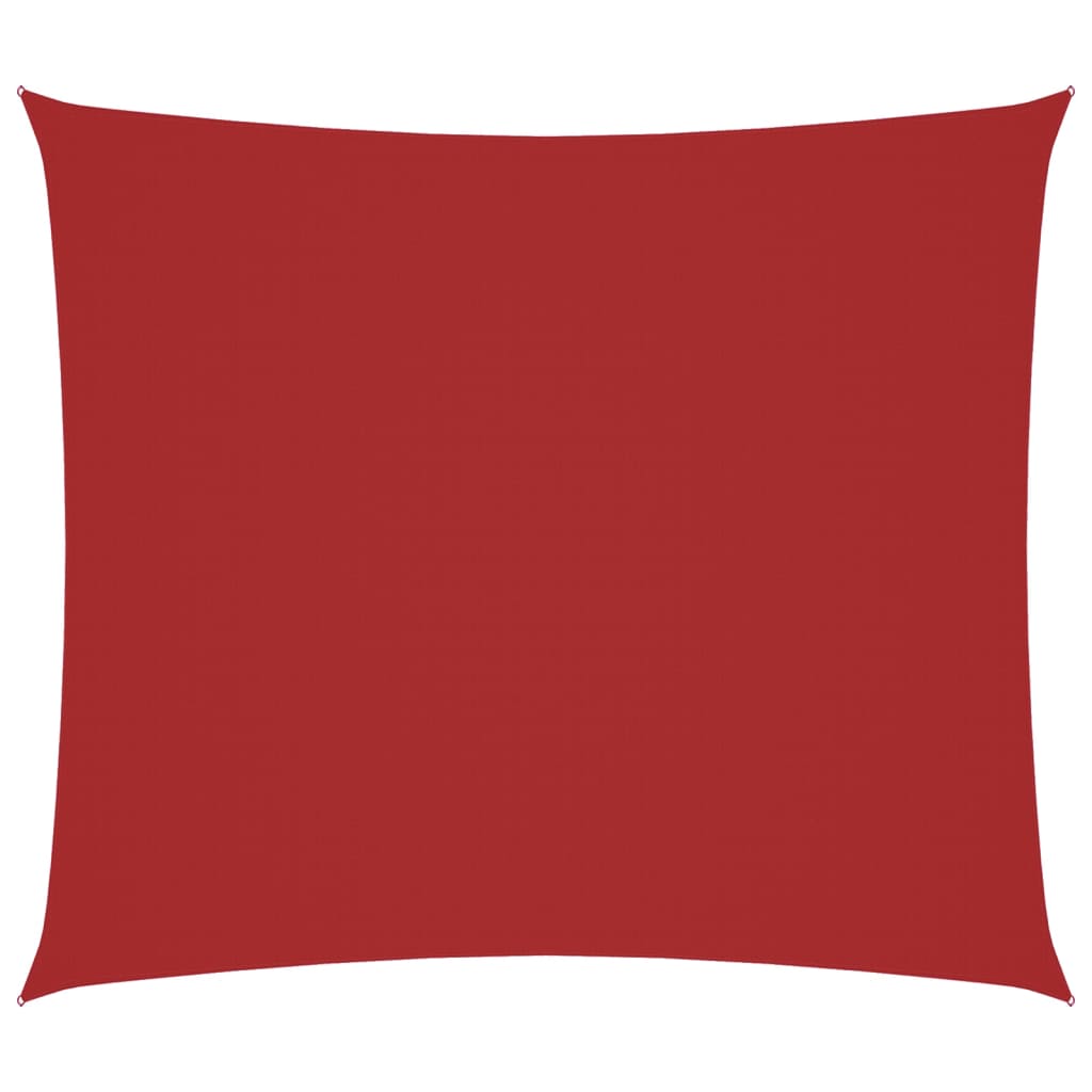 Vidaxl schaduwdoek rechthoekig 2x2,5 m oxford stof rood