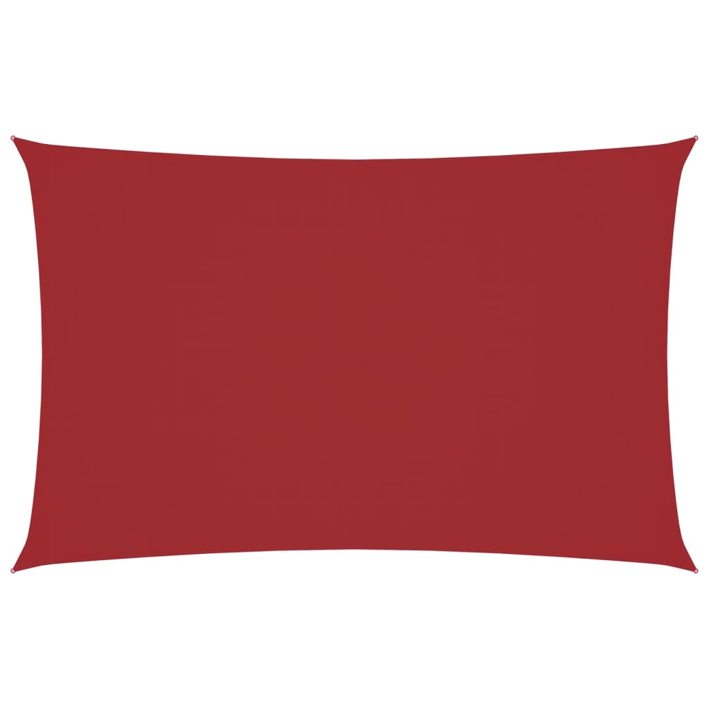 Vidaxl zonnescherm rechthoekig 2x5 m oxford stof rood