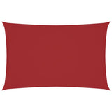 Vidaxl zonnescherm rechthoekig 2x5 m oxford stof rood