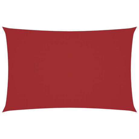 Vidaxl zonnescherm rechthoekig 2x5 m oxford stof rood