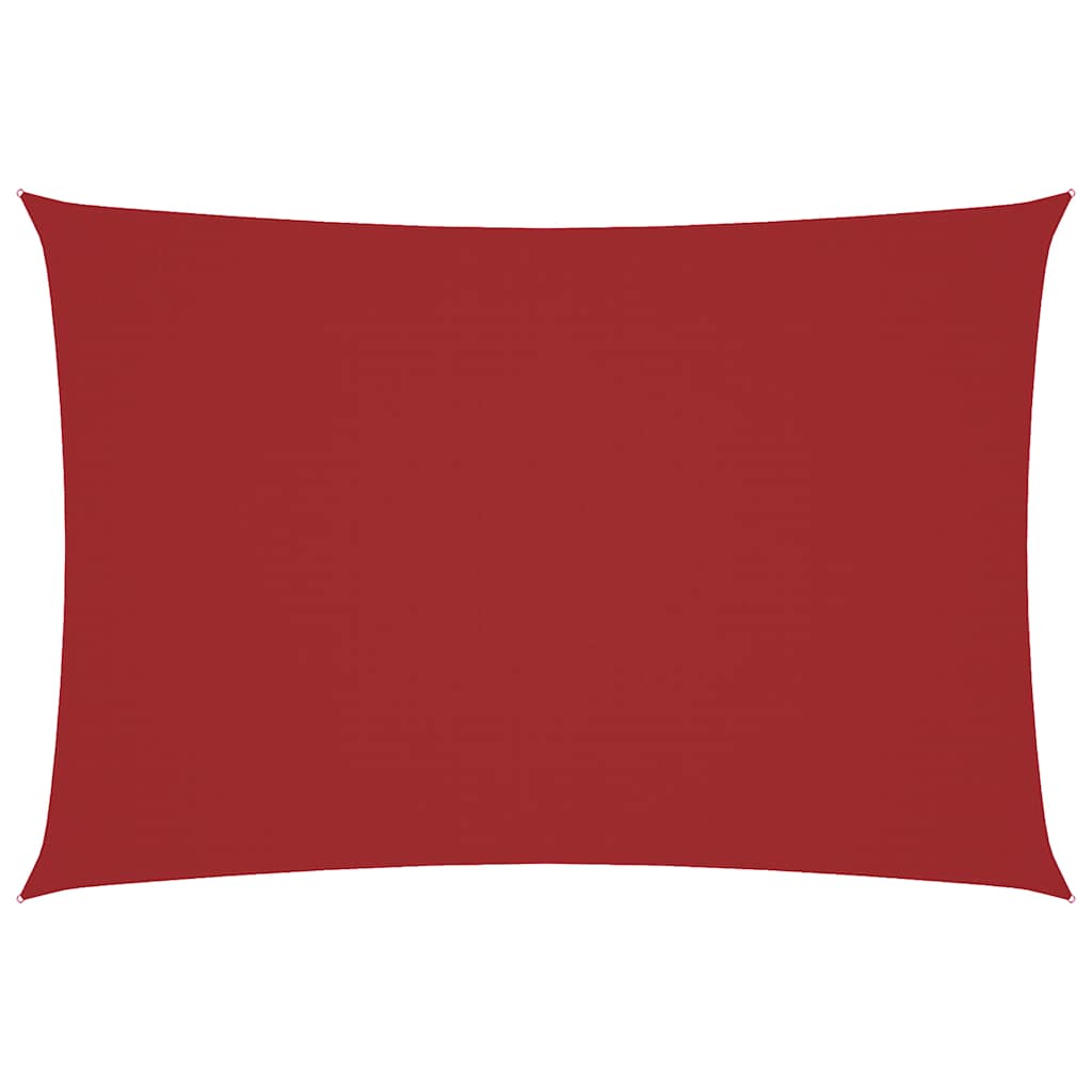 Vidaxl zonnescherm rechthoekig 3x5 m oxford stof rood
