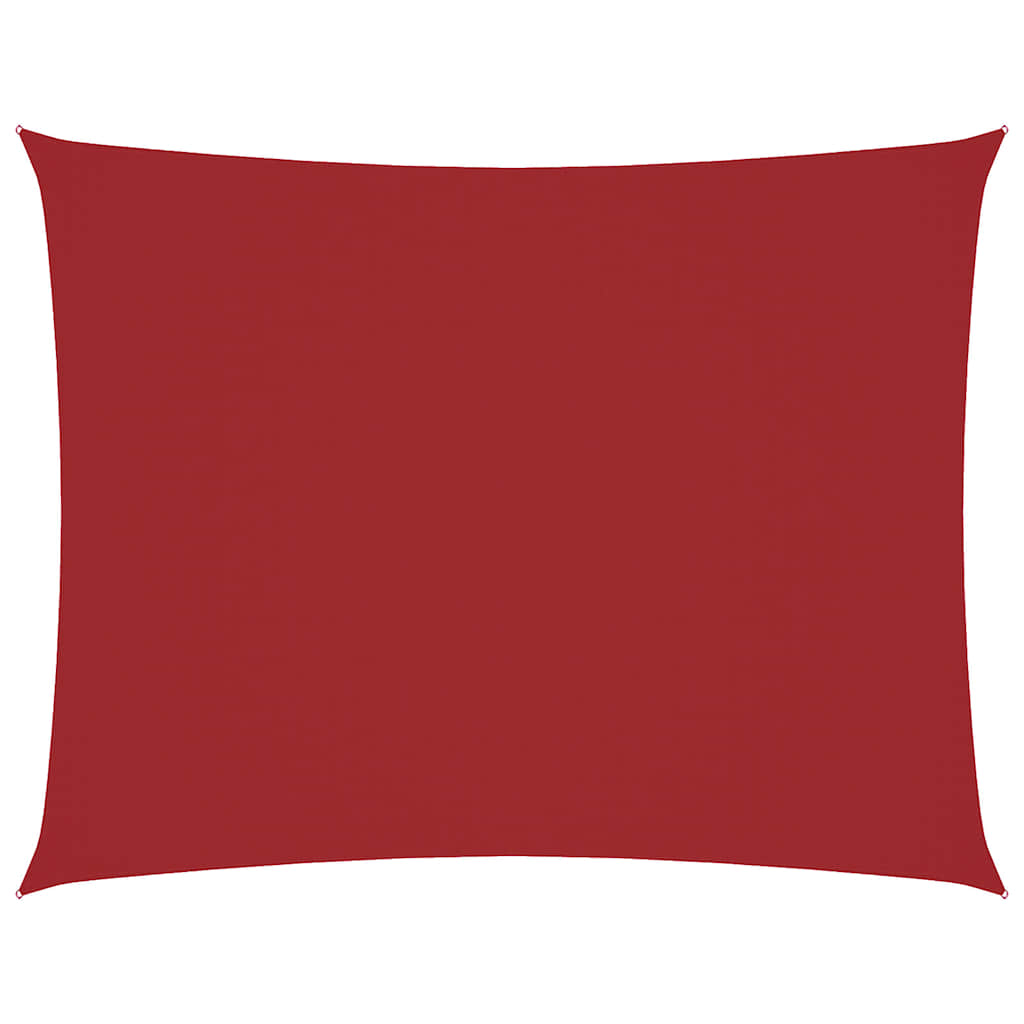 Vidaxl zonnescherm rechthoekig 4x5 m oxford stof rood