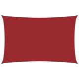 Vidaxl zonnescherm rechthoekig 5x8 m oxford stof rood
