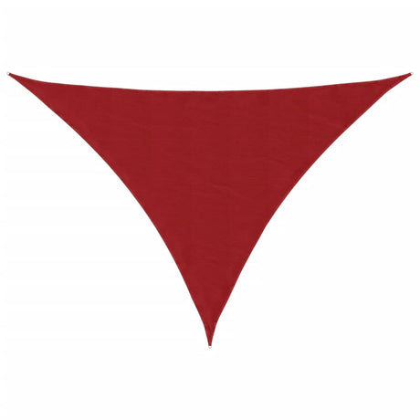 Vidaxl zonnescherm driehoekig 5x6x6 m oxford stof rood