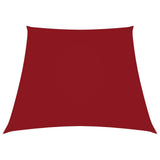 Vidaxl zonnezeil trapezium 2 4x3 m oxford stof rood