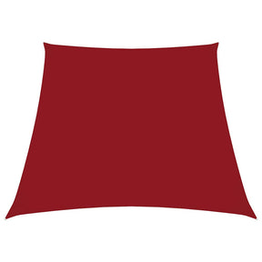 Vidaxl zonnezeil trapezium 2 4x3 m oxford stof rood