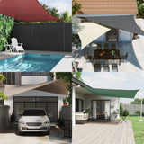 Vidaxl Sun Shade Square 5x5 M Tessuto di Oxford Nero