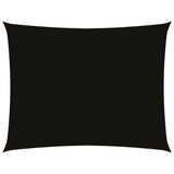 Vidaxl Sun Shade Rectangular 4x6 M Tessuto di Oxford Nero