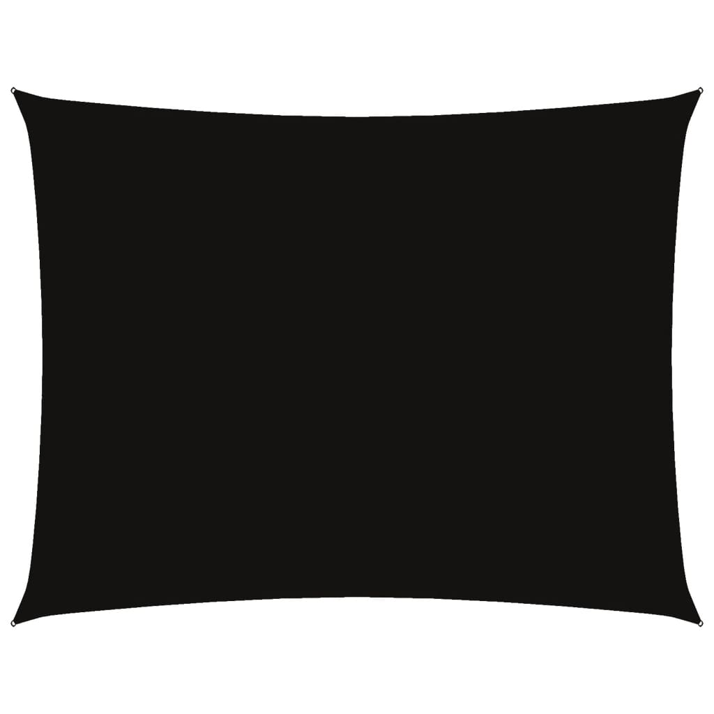 Vidaxl schaduwdoek rechthoekig 6x8 m oxford stof zwart