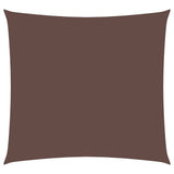 Vidaxl awning square 4x4 m oxford fabric brown