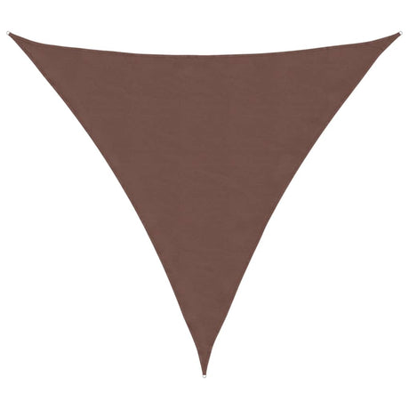 Vidaxl zonnescherm driehoekig 3,6x3,6x3,6 m oxford stof bruin