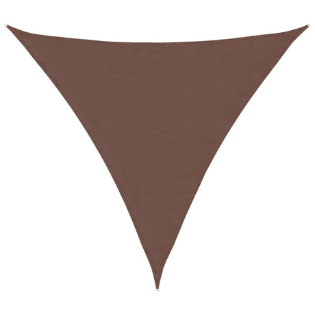 Vidaxl zonnescherm driehoekig 3,6x3,6x3,6 m oxford stof bruin