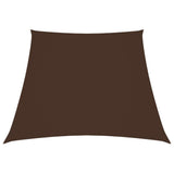 Vidaxl zonnezeil trapezium 2 4x3 m oxford stof bruin