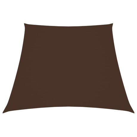 Vidaxl zonnezeil trapezium 2 4x3 m oxford stof bruin