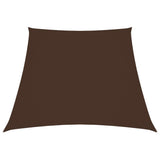 Vidaxl zonnescherm trapezium 3 4x3 m oxford stof bruin