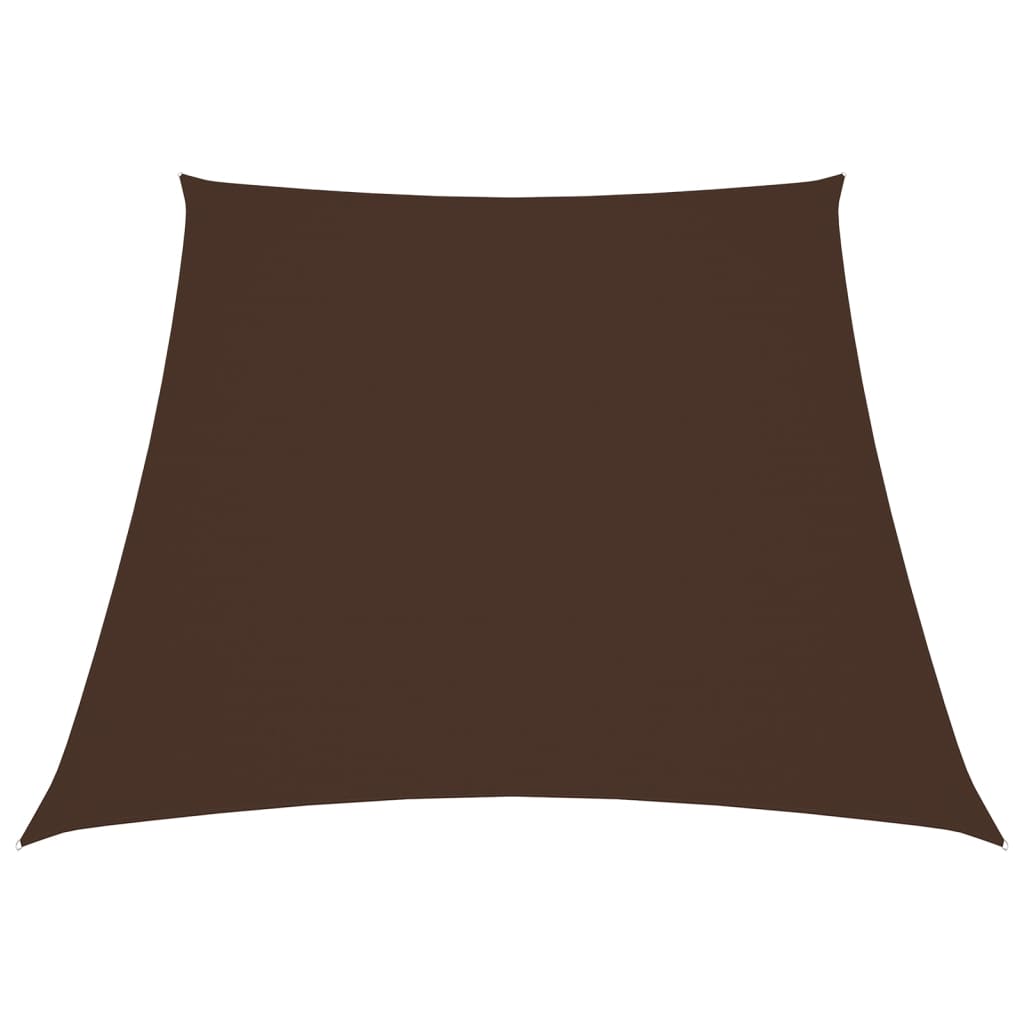 Vidaxl Sunshade Trapezium 3 4x3 M Oxford tissu marron