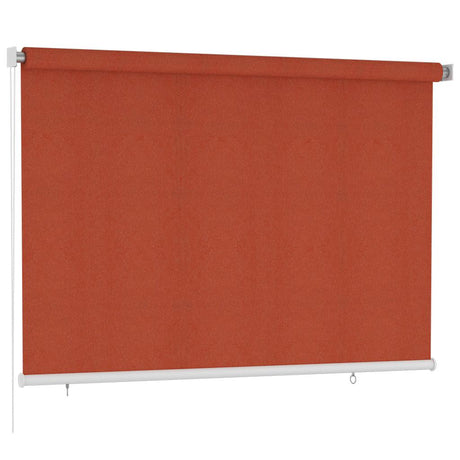 Vidaxl rolgordijn voor buiten 225(b)x140(h) cm hdpe terracottakleurig