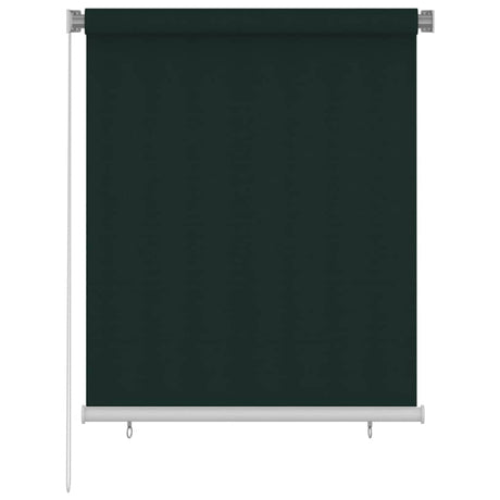 Vidaxl rolgordijn voor buiten 125(b)x140(h) cm hdpe donkergroen