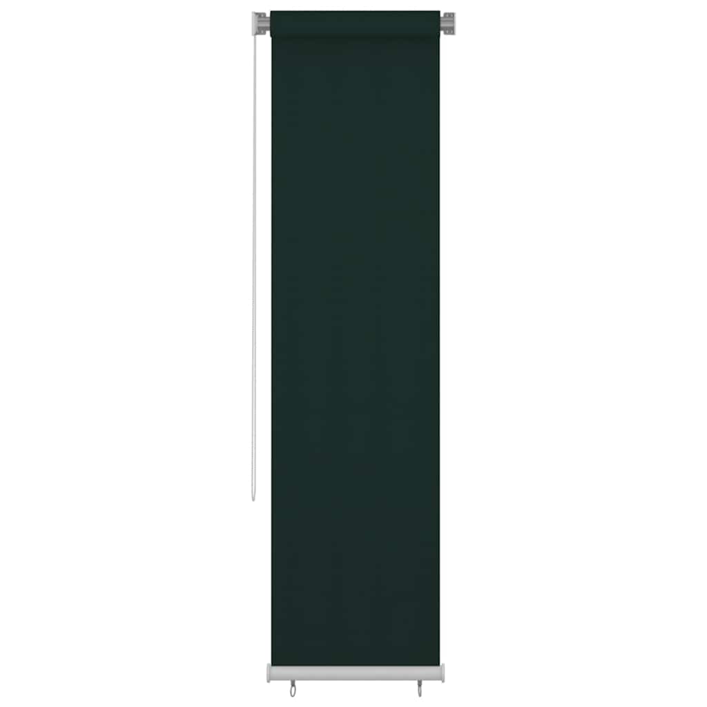 Vidaxl rolgordijn voor buiten 65(b)x230(h) cm hdpe donkergroen
