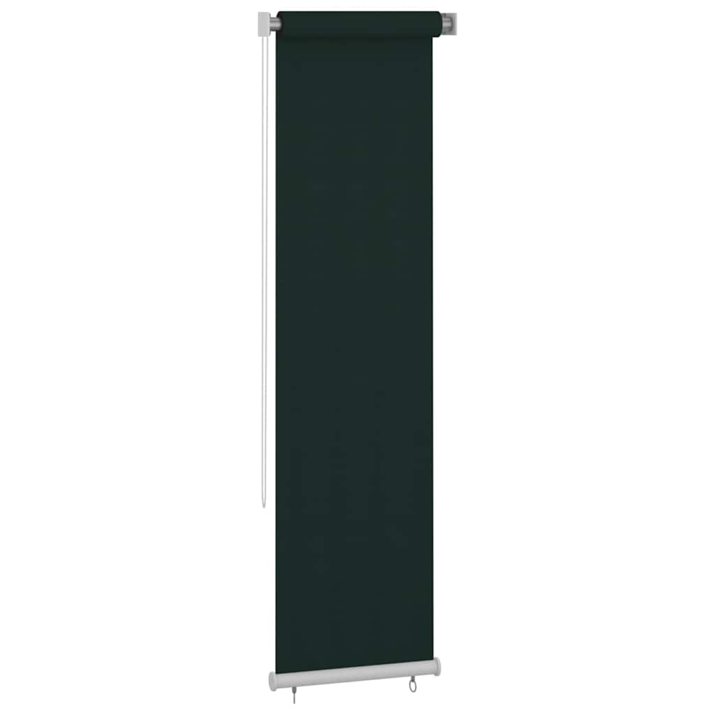 Vidaxl rolgordijn voor buiten 65(b)x230(h) cm hdpe donkergroen