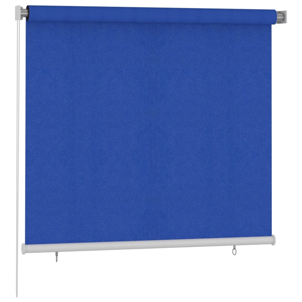 Vidaxl rolgordijn voor buiten 165(b)x140(h) cm hdpe blauw