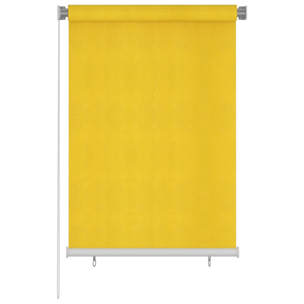 Vidaxl Roller Blind para afuera de 100x140 cm HDPE Amarillo