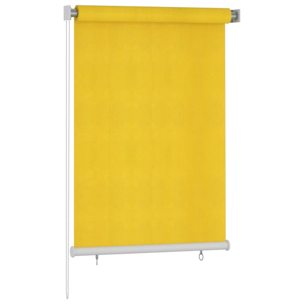 Vidaxl rullblind för utanför 100x140 cm HDPE Yellow