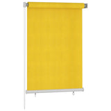 Vidaxl Roller Blind para afuera de 100x140 cm HDPE Amarillo