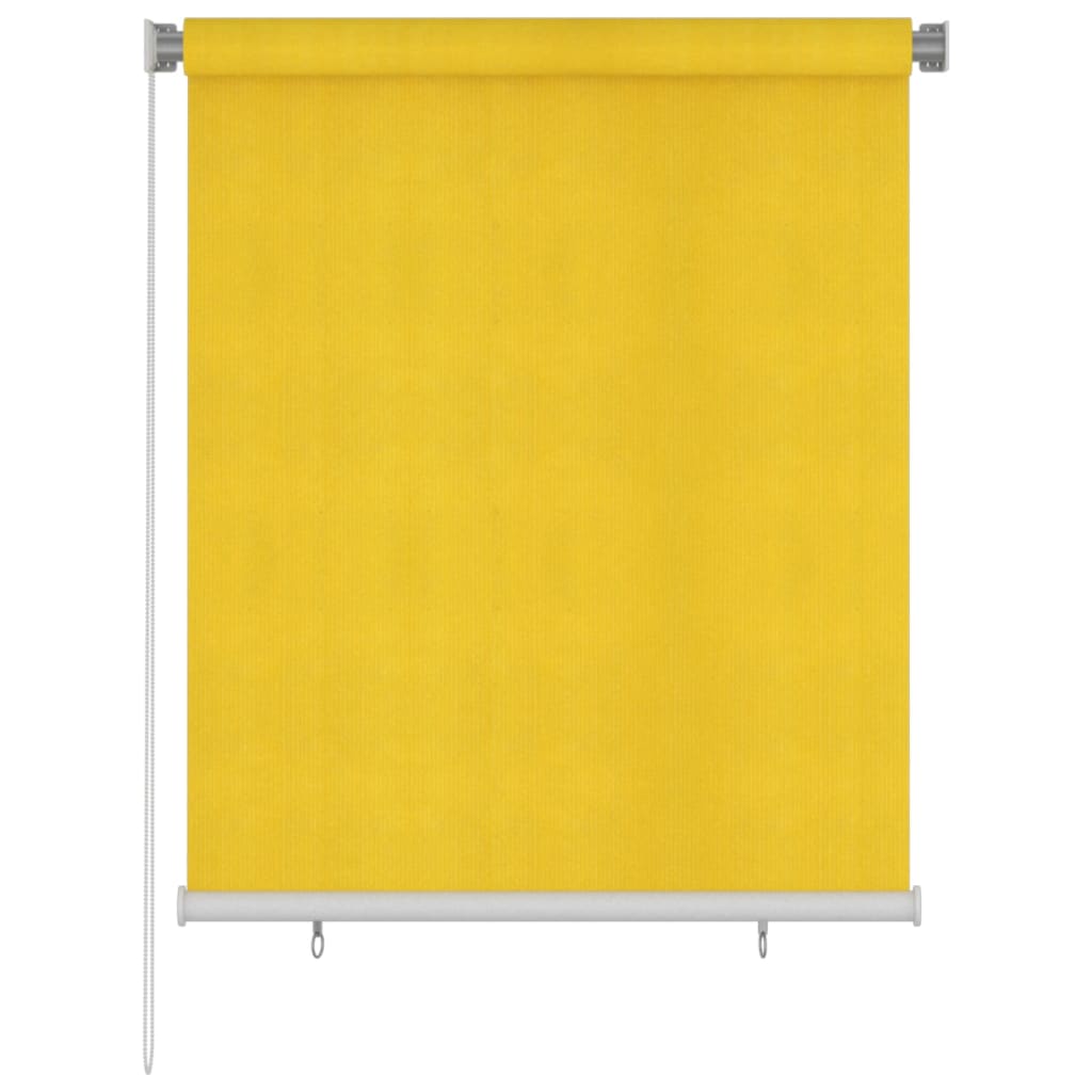 Vidaxl Roller Blind für außen 120 x 140 cm HDPE Gelb