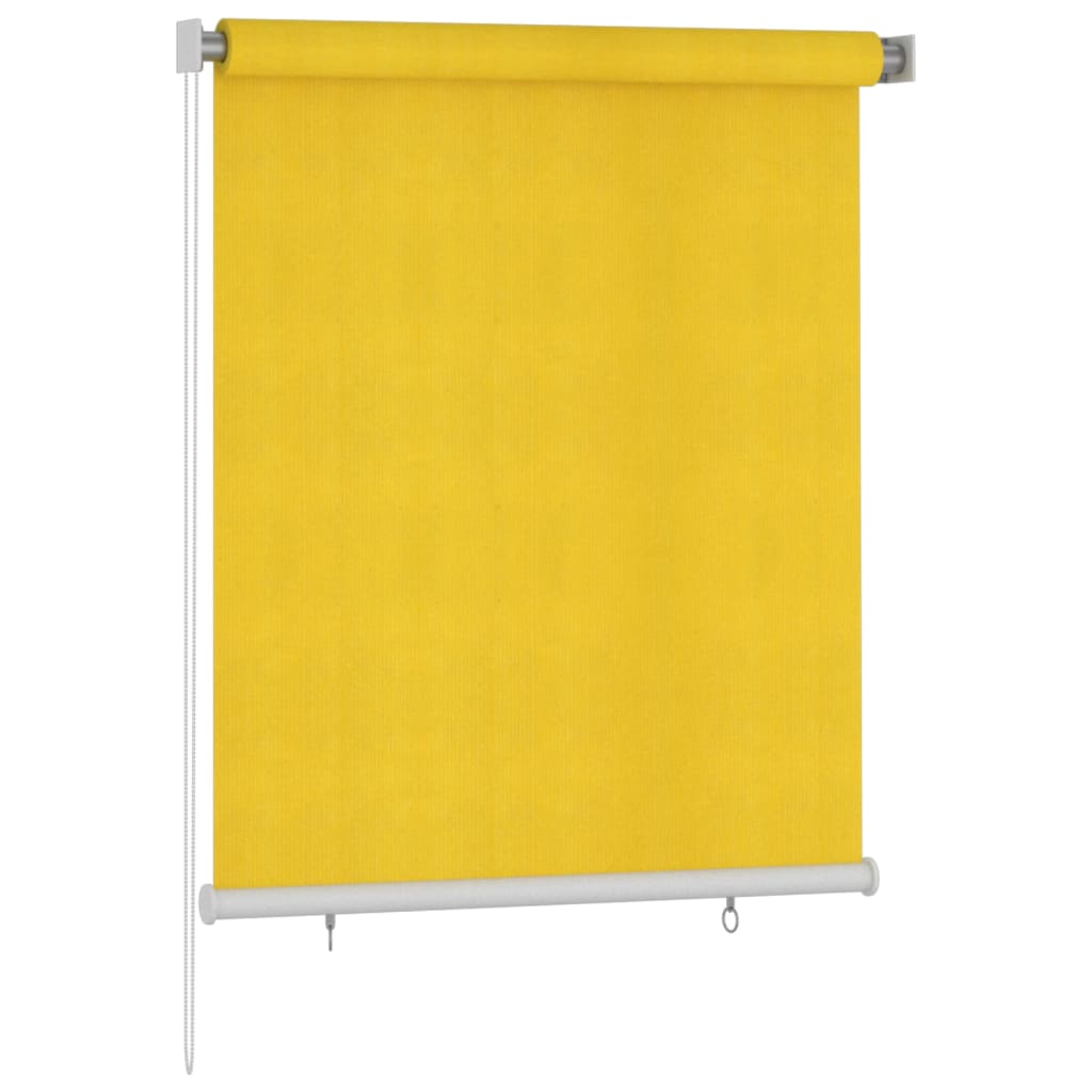 Vidaxl Rouleau aveugle pour l'extérieur de 120x140 cm jaune HDPE