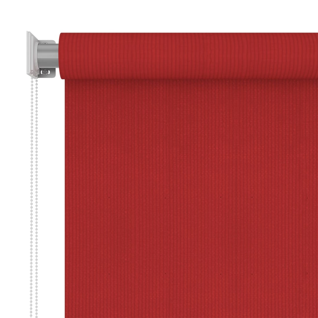 Vidaxl Rouleau aveugle pour l'extérieur de 80x140 cm rouge HDPE