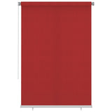 Vidaxl Roller Blind na zewnątrz 160x230 cm HDPE RED