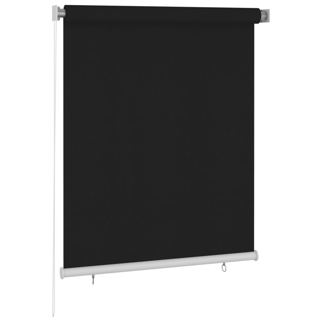 Vidaxl Roller Blind para afuera de 120x140 cm de negro