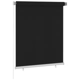 Vidaxl rulleblind for utenfor 120x140 cm svart