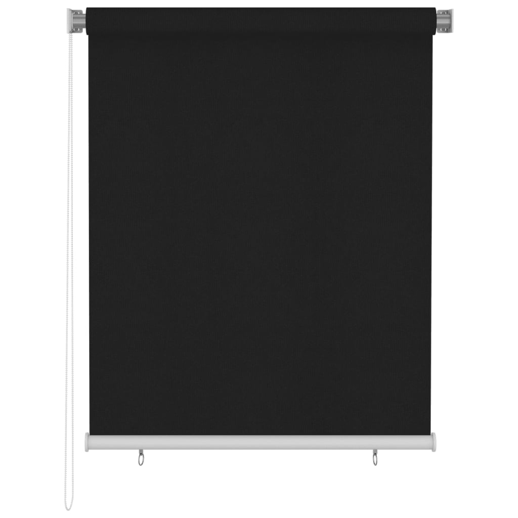 Vidaxl rulleblind for utenfor 120x140 cm svart