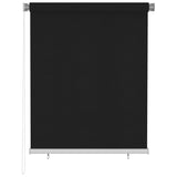 Vidaxl rulleblind for utenfor 120x140 cm svart