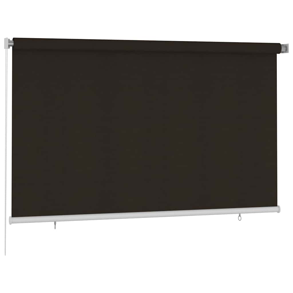 Vidaxl rolgordijn voor buiten 245(b)x140(h) cm hdpe bruin