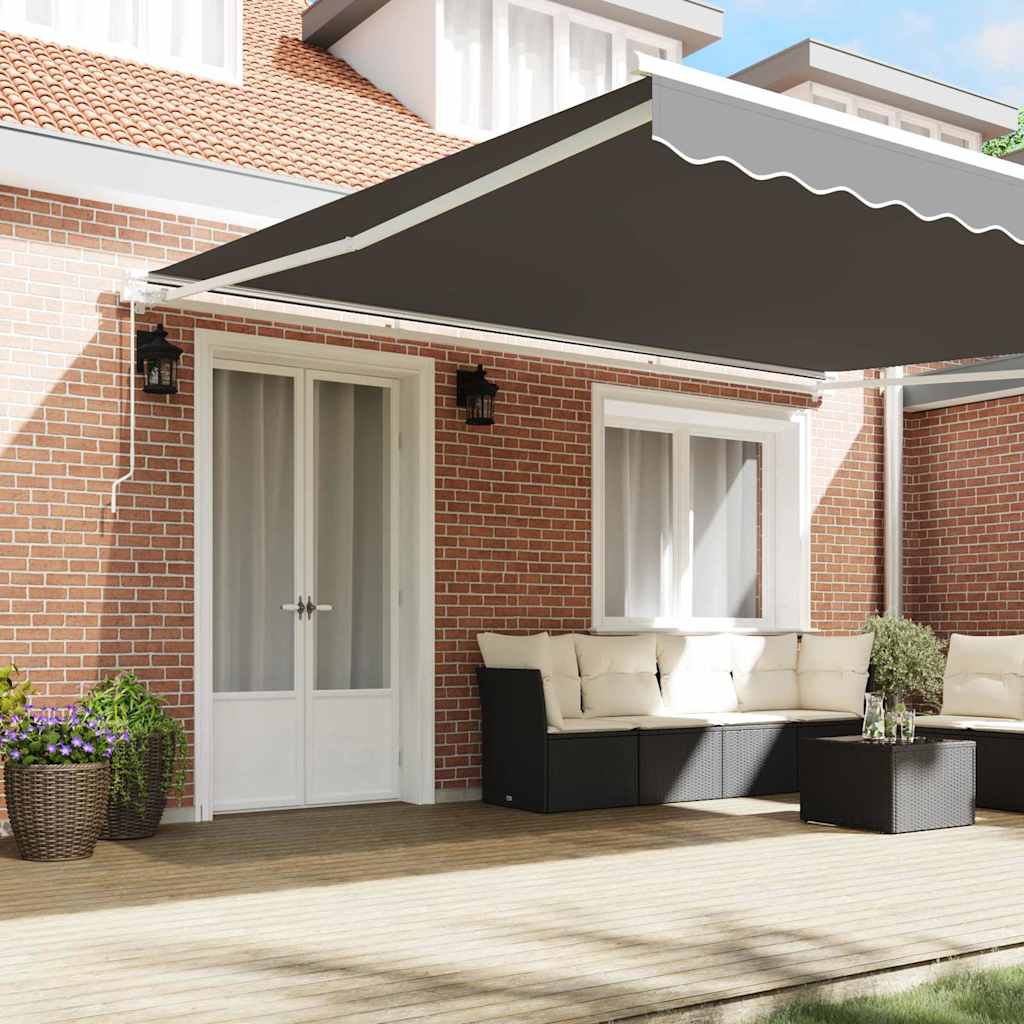 Vidaxl zijde frame wit 450 × 350 cm aluminium