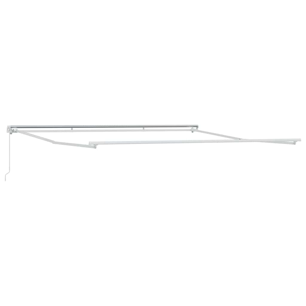 Vidaxl zijde frame wit 450 × 350 cm aluminium