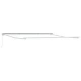 Vidaxl zijde frame wit 450 × 350 cm aluminium