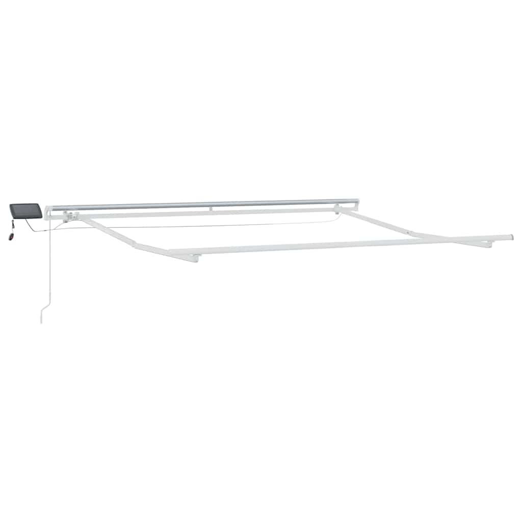 Vidaxl zijde frame met led-striplichten wit 300 x 250 cm aluminium