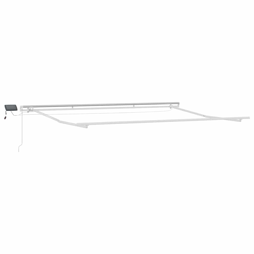 Vidaxl zijde frame met led-striplichten wit 400 × 300 cm aluminium